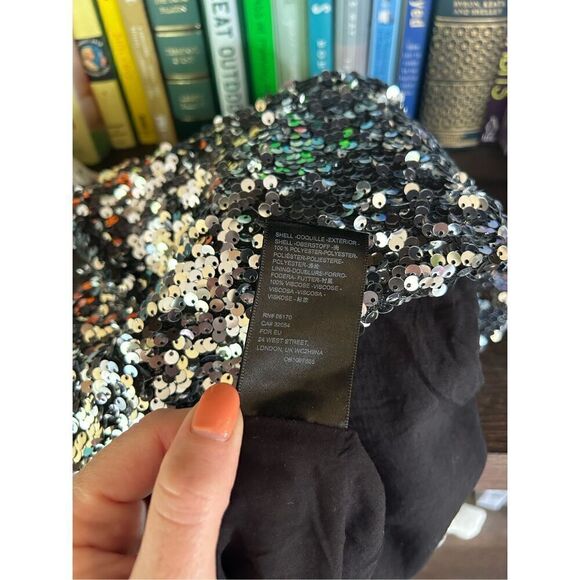 🐿️ Urban Outfitters UO Trixie Sequin Pelmet Mini Skirt Size Small - Picture 6 of 8